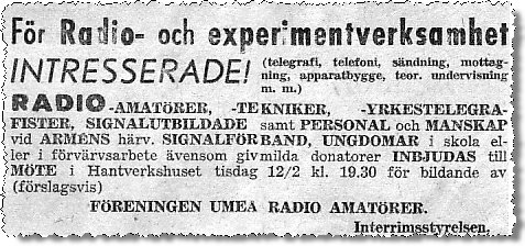 fura annons bildande 1946
